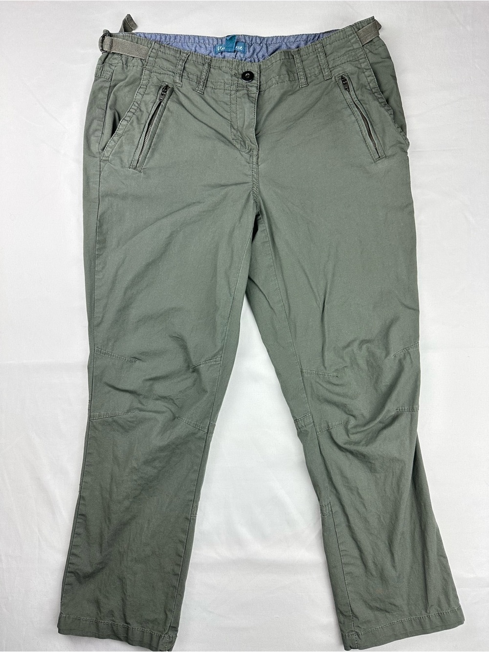 Y2K Flare Capri Cargo Cropped Utility Gorpcore Pants Indie Grunge Low Rise Sz 4